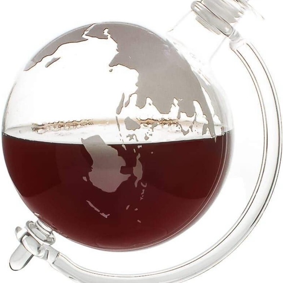Jeray Mixology Globe Glass Whisky Decanter with Cradle 750ml in box - Picture 4 of 7